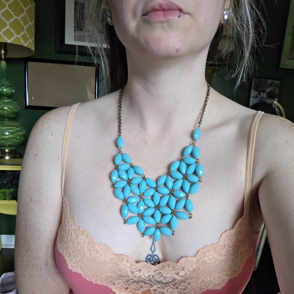 Vintage 2000's Turquoise Statement Necklace